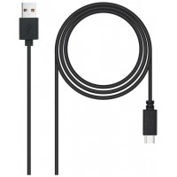 CABLE USB 2.0 3A TIPO USB-C/M-A/M NEGRO 3.0 M