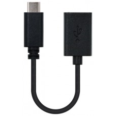 CABLE USB 2.0 3A TIPO USB-CM-AH NEGRO 15CM NANOCABLE
