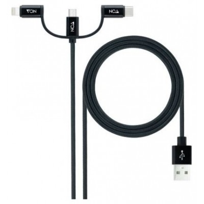CABLE USB NANO CABLE USB-A/USB-C/MICROUSB LIGHTNING (Espera 4 dias)