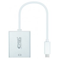 CONVERSOR USB-C A VGA. USB-CM-VGAH ALUMINIO 10 CM