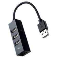 HUB USB 2.0 4xUSB2.0 USB-A/M-USB2.0/H NEGRO 15CM NANOCABLE (Espera 4 dias)