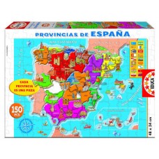 PUZZLE MAPA 150 PROVINCIAS ESPAÑA DE 6-8 AÑOS EDUCA BORRAS (Espera 4 dias)