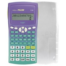 Milan 159110SNGRBL calculadora Bolsillo Calculadora científica Lila, Turquesa (Espera 4 dias)