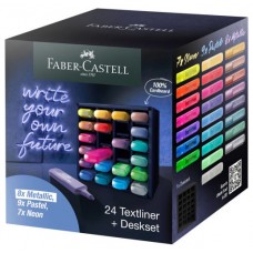 Faber-Castell 254602 marcador 24 pieza(s) Punta de cincel Multicolor (Espera 4 dias)