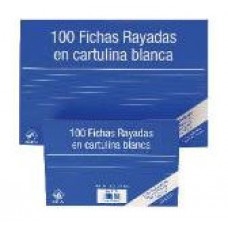 100 FICHAS DE CARTULINA RAYADA (125X75 MM) Nº 2 MARIOLA 3112R (Espera 4 dias)