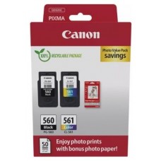 CANON Pack 2 PG560/CL561 Photo Value Pack ECO + Photo Paper PP-201 carton