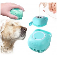 Cepillo Dispensador Champú Mascotas Azul (Espera 2 dias)