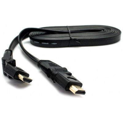 Cable HDMI Plano M/M Angulo 90º+180º 3.6M BIWOND (Espera 2 dias)