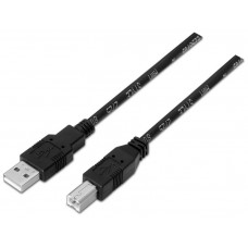 CABLE USB(A) 2.0 A USB(B) 2.0 AISENS 1.8M NEGRO