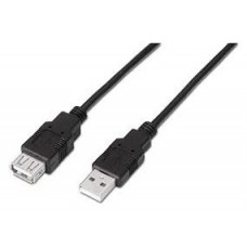 AISENS CABLE USB 2.0 TIPO A M-A H NEGRO 1M