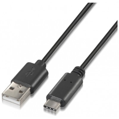 Aisens Cable USB 2.0 3A  USB-C/M-A/M negro 2.0m