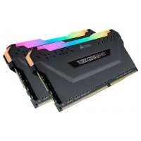 DDR4 32 GB(2X16KIT) 2666 VENGEANCE PRO BLACK RGB LED CORSAIR (Espera 4 dias)