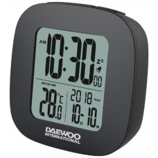 Reloj Despertador Digital Negro Daewoo (Espera 2 dias)