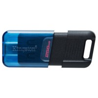 Kingston Technology DataTraveler 80 unidad flash USB 256 GB USB Tipo C 3.2 Gen 1 (3.1 Gen 1) Negro, Azul (Espera 4 dias)