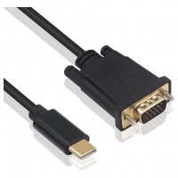 Ewent Cable Conversión USB-C / VGA, 1,8m