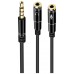 Ewent EC1641 cable de audio 0,3 m 3,5mm 2 x 3.5mm Negro (Espera 4 dias)