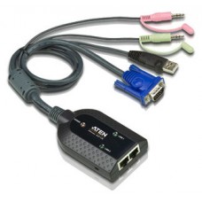 ATEN Adaptador KVM VGA/Audio USB de salida dual con Virtual Media (Espera 4 dias)