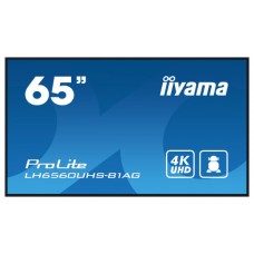 iiyama PROLITE Pizarra de caballete digital 165,1 cm (65") LED Wifi 500 cd / m² 4K Ultra HD Negro Procesador incorporado Android 11 24/7 (Espera 4 dias)