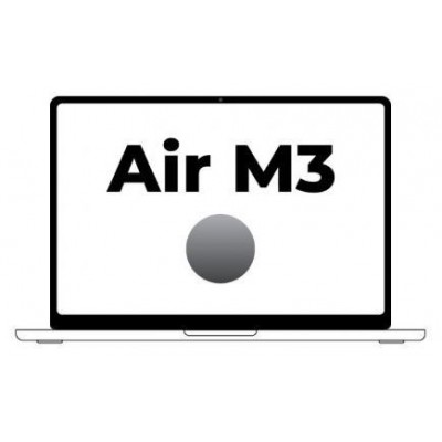 MACBOOK AIR APPLE 15"" M3 10CORE GPU SPACE GREY 256GB MRYM3Y/A (Espera 4 dias)