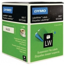 DYMO Etiqueta LW carpetas colgantes 50x12mm, 1 rollo etiquetas  (220) Papel Blanco