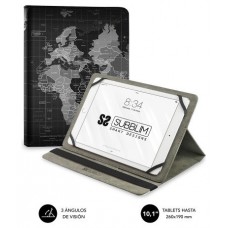 SUBBLIM Funda Tablet Universal TRENDY CASE WORLD MAP 10.1" (Espera 4 dias)