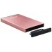 TooQ TQE-2527P caja para disco duro externo Caja de disco duro (HDD) Negro, Rosa 2.5" (Espera 4 dias)