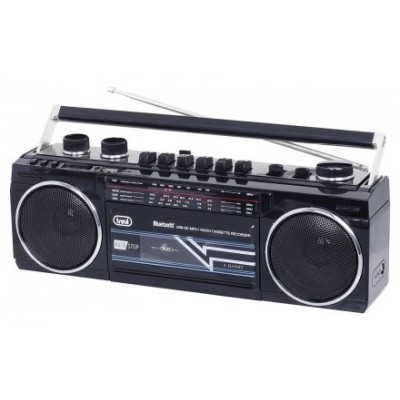 RADIO GRABADORA TREVI USB SD BLUETOOTH CASSETTE RR 501 BT NEGRO
