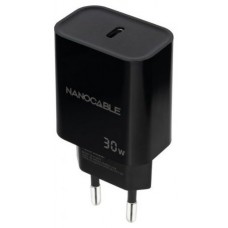 CARGADOR USB-C PD 30W NEGRO NANOCABLE 10.10.2010