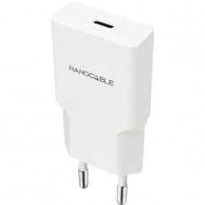CARGADOR USB-C/PD 20W BLANCO NANOCABLE 10.10.2021