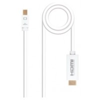 Mini DP - HDMI, M-M, 5 m, Blanco