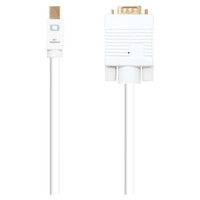 NANOCABLE Cable conversor Mini DP a VGA, Mini DP/M - VGA/M, Blanco, 3.0 M, 3 m, Mini DisplayPort, VGA (D-Sub), Macho, Macho, Derecho NANOCABLE Cable conversor Mini DP a VGA, Mini DP/M - VGA/M, Blanco, 3.0 M, 3 m, Mini DisplayPort, VGA (D-Sub), Macho, Macho, Derecho