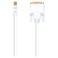 Mini DP - DVI, M-M, 2 m, Blanco