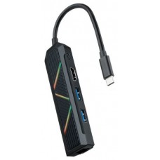 Hub USB-C 5 en 1, Conversor USB-C a 2xUSB-A, USB-C PD,