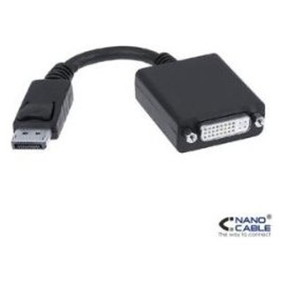 Nanocable CONVERSOR DISPLAYPORT A DVI SINGLE LINK DP/M-DVI/H NEGRO 15 CM (Espera 4 dias) Nanocable CONVERSOR DISPLAYPORT A DVI SINGLE LINK DP/M-DVI/H NEGRO 15 CM (Espera 4 dias)