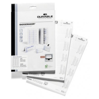 Durable Etiquetas Badgemaker® para portanombres 40 x 75 mm (Espera 4 dias)