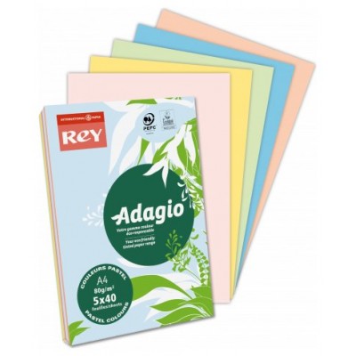 PAQUETE 500H PAPEL 80GR A4 AZUL CELESTE ADAGIO 40002466 (MIN5) (Espera 4 dias)