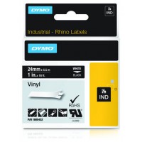DYMO RHINO Cinta ID1-24 Blanco/negro vinilo