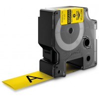 DYMO RHINO Cinta ID1-24 Negro/amarillo tubo termorretractil