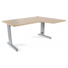 MESA DE OFICINA SERIE METAL FORMA L DERECHA 160X110 GRIS / HAYA  ROCADA 2051AC01 (Espera 4 dias)