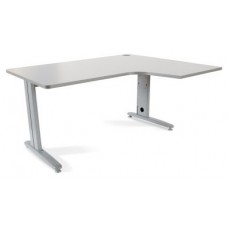 MESA DE OFICINA SERIE METAL FORMA L DERECHA 160X110 GRIS / GRIS ROCADA 2051AC02 (Espera 4 dias)