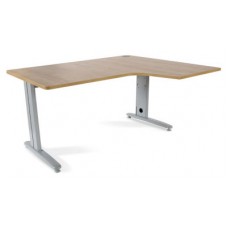 MESA DE OFICINA SERIE METAL FORMA L DERECHA 160X110 GRIS / ROBLE  ROCADA 2051AC08 (Espera 4 dias)