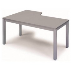 MESA DE OFICINA SERIE EXECUTIVE FORMA L DERECHA 160X110 GRIS / GRIS ROCADA 2051AD02 (Espera 4 dias)