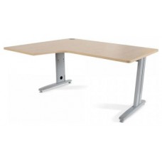 MESA DE OFICINA SERIE METAL FORMA L IZQUIERDA 160X110 GRIS / HAYA  ROCADA 2053AC01 (Espera 4 dias)