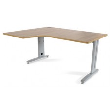 MESA DE OFICINA SERIE METAL FORMA L IZQUIERDA 160X110 GRIS / ROBLE ROCADA 2053AC08 (Espera 4 dias)