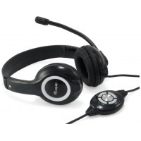 HEADSET USB EQUIP LIFE MICROFONO FLEXIBLE CONTROL