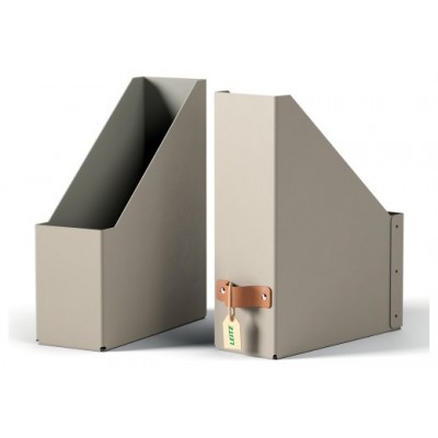 PACK 2 REVISTEROS DE CARTÓN COLOR BEIGE LEITZ 24710012 (Espera 4 dias)