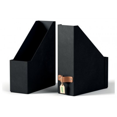 PACK 2 REVISTEROS DE CARTÓN COLOR NEGRO LEITZ 24710095 (Espera 4 dias)