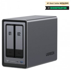 Ugreen NASync DXP2800 NAS System 2-Bay Compacto Intel® N N100 8 GB DDR5 0 TB UGOS Pro Negro (Espera 4 dias)