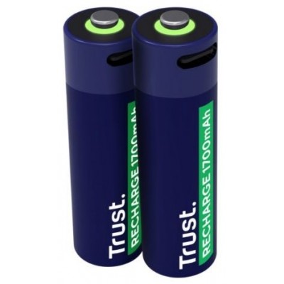 PILAS AA RECARGABLE TRUST USB-C 1700 mAh PACK 2