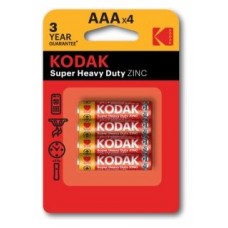 PILAS AAA KODAK EXTRA HEAVY DUTY ZINC LR3 PACK 4